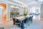 Dining Room with custom wine storage